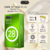 bao cao su- bcs- siêu mỏng trơn care 28 truyền thống- hương vani