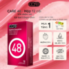 bao cao su- bcs- siêu mỏng trơn carelatex care 48 có gai hương dâu (7)