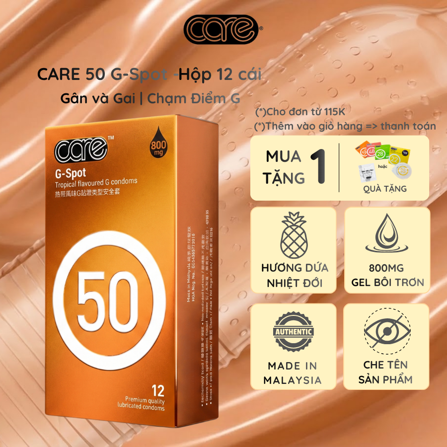 bao cao su- bcs- siêu mỏng trơn carelatex care 50 có gai hương dứa rừng nhiệt đới (3)