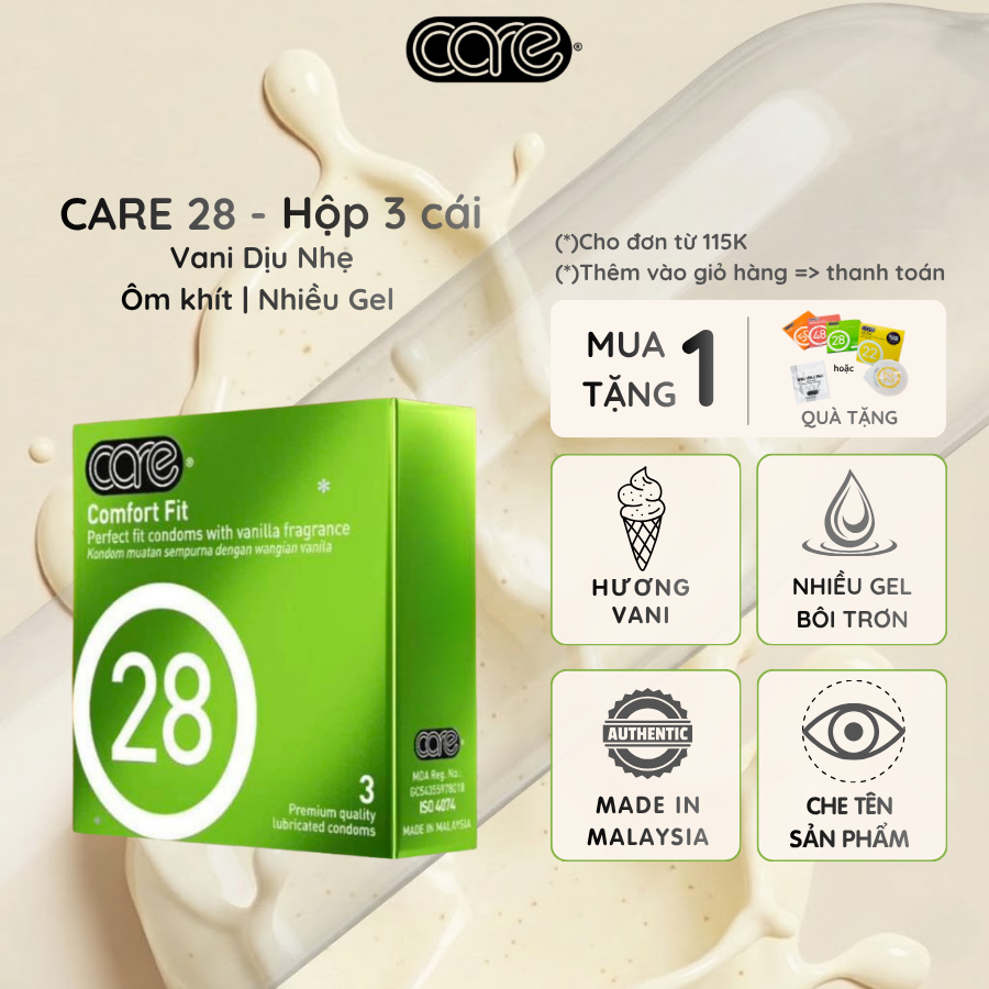 bao cao su- bcs- siêu mỏng trơn care 28 truyền thống- hương vani (13)