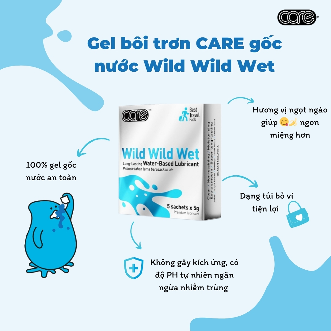 Gel bôi trơn gốc nước carelatex